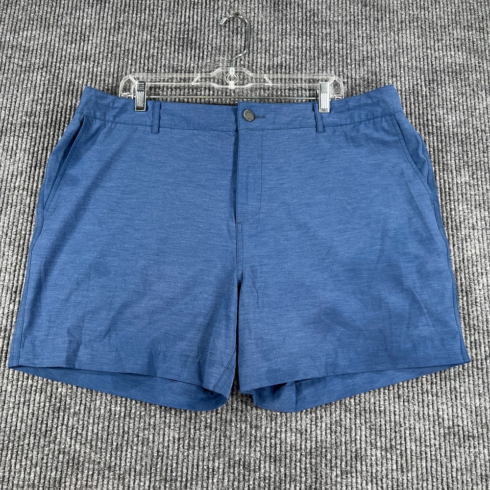 Faherty All Day Shorts Mens Size 38 Blue Casual Outdoor Active Beach Vacation